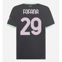 Camiseta AC Milan Youssouf Fofana #29 Tercera Equipación Replica 2024-25 mangas cortas